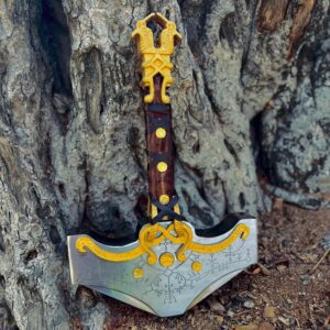 Customizable knives, hunting knives, fishing knives, folding knives, everyday carry knives, outdoor knives, camping knives, chef knives, Bowie knives, axes, hammers, swords, cross pendants, sword pendants, axe pendants, Damascus steel rings, couple rings, men's rings, Damascus steel pens, keychains damascus steel thor hammer, thor hammer